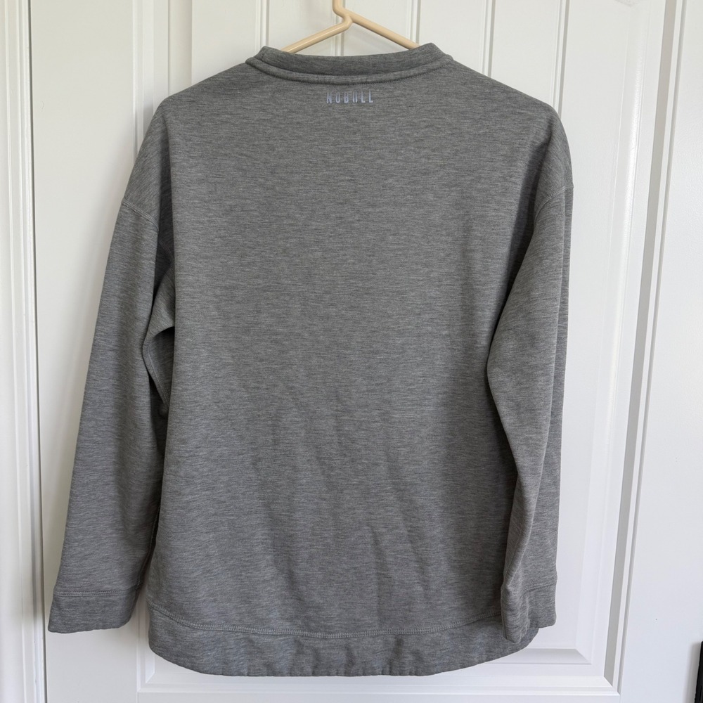 Nobull CrossFit Crewneck Sweatshirt Grey Fleece Pullover Women's Size Small - Picture 3 of 4